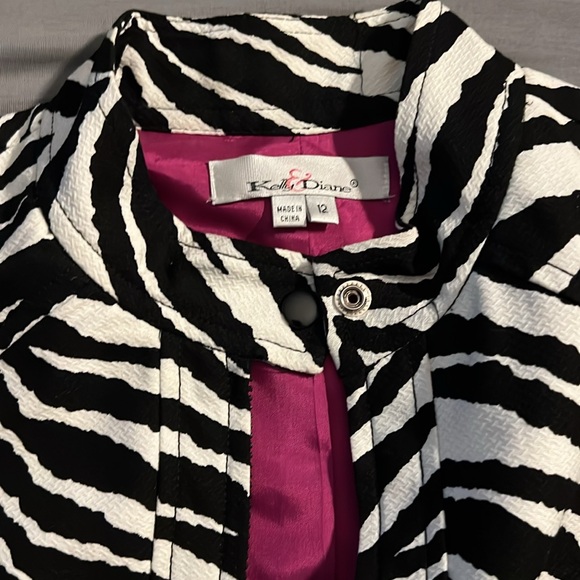 zebra print jacket/blazer - Picture 3 of 7